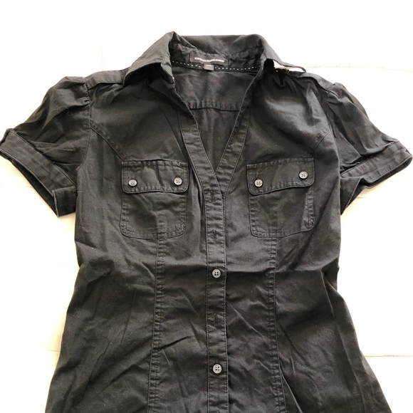 Express short sleeve button down top - Picture 1 of 3